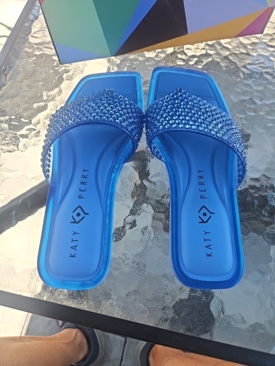 Katy Perry Collections Shoes - NEW IN BOX! Katy Perry Collections Blue Jeweled Slide Mules